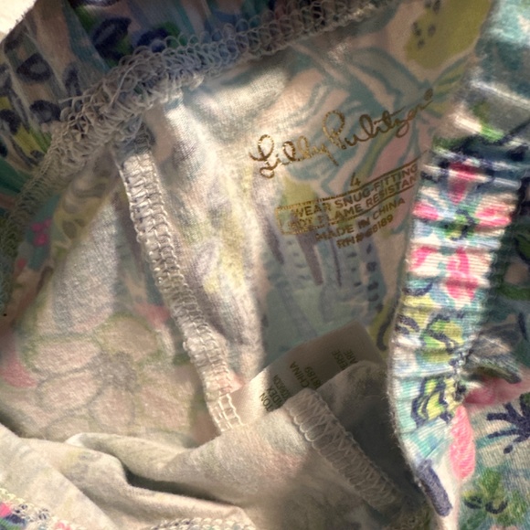 Lilly Pulitzer girls size 4 printed soft leggings pants - Picture 3 of 5